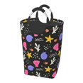 thumbnail image 2 of YFYANG 50L Foldable Laundry Hamper, Waterproof Oxford Fabric Shell Starfish Pattern Laundry Bag Laundry Baskets, 2 of 6