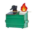 thumbnail image 1 of Trash Can Fire Pen Holder Funny Desk Trash Can Fire Pen Holder Trash Can Fire Desk Storage Rack, 1 of 8
