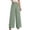 Light Green, variant on Women's High Waisted Palazzo Pants Cotton Linen Wide Leg Trousers Casual Smocked Waist Beach Pants Flowy Long Swing Pants