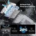 thumbnail image 6 of HOPOPRO 10 Inch Rain Shower Head with Handheld, Dual 2-in-1 Combo, High Pressure Waterfall Showerhead, 7 Spray Modes with Hose 71" Stainless Steel, 6 of 10