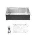 thumbnail image 1 of VEVOR 33" Kitchen Sink Top Mount Single Bowl Drop-In Basin Stainless Steel Bar, 1 of 9
