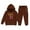 Brown, variant on MuXiKeJi Clothes Girls Clothes 2 Piece Cute Butterfly Sweatshirt & Flared Pants/Cargo Pants Winter Outfits for Teen Girls 7-14Y