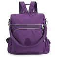 thumbnail image 2 of Spencer Women Backpack Purse Anti-theft Travel Backpack Ladies Shoulder Bags Waterproof Nylon Handbags Casual Daypack, Purple, 2 of 12