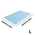 thumbnail image 4 of KeirineCC Dog Cooling Mat Pad,2025 Upgraded Pet Ice Silk Mats,24X36 Inches Pet Cooling Mat Ice Silk Cool Mat for Dogs & Cats,with Non-Slip & Foldable Summer Reusable Pets Cool Bed (Blue,L)Blue, 4 of 9