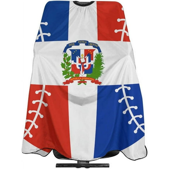 Dominican Republic Baseball Flag Hair Salon Cape Haircut Apron Barber Cape Hair Cutting Gown