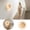 Khaki, variant on Zguuel Modern LED Wall Lamp, Round Acrylic Metal Wall Sconce for Bedroom Living Room Corridor, 3 Color Temperature Dimmable Decorative Wall Light, Contemporary Indoor Lighting Fixture - 30cm White