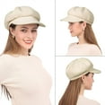 thumbnail image 4 of US Women's Newsboy Hat Winter Wool Cabbie Beret Tweed Girls Paperboy Cap, 4 of 4