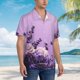 thumbnail image 3 of Fotbe Lavender Roses Arrangement Camisa Hawaiana para Hombre Unisex – Camisa Casual de Verano con Botones de Manga Corta de Algodón y Lino,Medium, 3 of 7