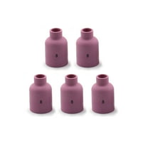 WeldingCity 5-pk Ceramic Cup (Alumina) 57N74 (#8 1/2") for Large Gas Lens Setup in TIG Welding Torch 9, 17, 28, 20, 25 and 26