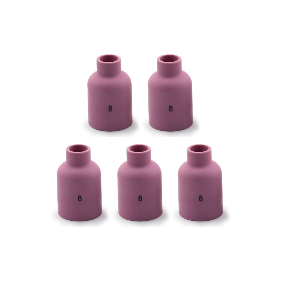RIVERWELD 10N44 #12 TIG Alumina Ceramic Cup Nozzle - For WP17, WP18, WP26 Series (3-Pack)