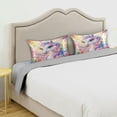 thumbnail image 5 of Haosy Satin Pillowcase for Hair and Skin Standard Cooling Silk Pillow Case with Envelope Closure Colorful Cute Unicorn and Flower 20"x40", 5 of 9