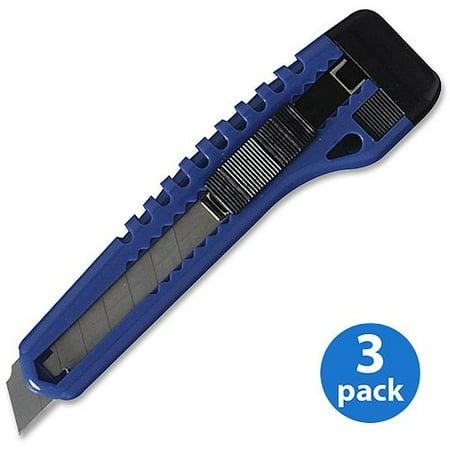 Sparco Cartridge Utility Knife, Pack of 3