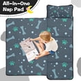 thumbnail image 4 of Paw Prints and Bones Toddler Nap Mats for Kids Preschool,Sleeping Mat Bag or Kids,Toddler Sleeping Bag,Toddler Nap Mat or Daycare, 4 of 6