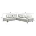 thumbnail image 4 of ACME Turano 2-Piece Leather Upholstered Sectional Sofa in Pearl White, 4 of 4