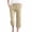 ZA-Khaki- womens jeans, variant on Yourumao Cotton Linen Straight Leg Capris for Women Solid Drawstrings Elastic Waisted Pants Plus Size Trousers with Pocket