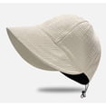 thumbnail image 5 of Women's Sun Hat UV Protection Wide Brim Beach Hat Adjustable Packable Sports Cap for Fishing Hiking, 5 of 7