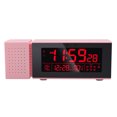 thumbnail image 1 of Reloj de pantalla led operado por batería temperatura digital medidor de humedad higrómetro snooze modo alarma radio dormitorio suministros para el hogar rosa Methold HA011272-05B, 1 of 1