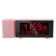 thumbnail image 1 of Reloj de pantalla led operado por batería temperatura digital medidor de humedad higrómetro snooze modo alarma radio dormitorio suministros para el hogar rosa kenally HA011272-05B, 1 of 1