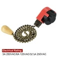 thumbnail image 5 of Uxcell Pull Chain Switch 3 Speed ZE-268S1 w Chain for Ceiling Fan Lamp Red Bronze, 5 of 5