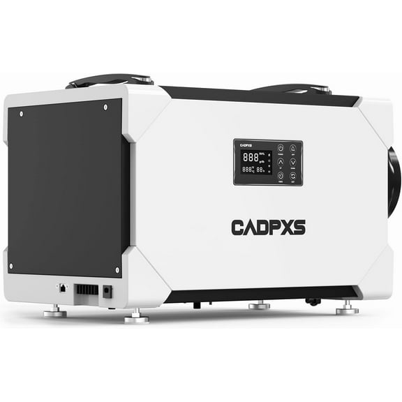 CADPXS Crawlspace Dehumidifier, 145 Pints Commercial-Grade Dehumidifier with Drain Hose for Crawl Spaces, Basements,  Water Damage Use, Large Capacity, Auto Defrost, Memory Restart, cETL