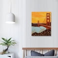 thumbnail image 3 of Nawypu  Floral Pattern Water Bridge Canvas Wall Art, Design by Shane Donahue, 3 of 4