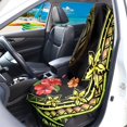 thumbnail image 2 of Bulopur Hibiscu Print Car Seat Cover Towels Front Seats Polynesian Car Seat Towel for Runners Anti-Slip Car Sweat Towel Seat Cover for Outdoor Soft Car Seat Protector Gift for Holiday, 2 of 8