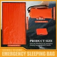 thumbnail image 2 of Sierra Madre Emergency Sleeping Bag,Emergency sleeping bags for survival,84"x36", Tiny Portable Thermal Waterproof Bivy Sack Blanket,Waterproof Thermal Bivy Sack for Camping, Hiking, Outdoor, 2 of 6