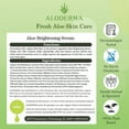 thumbnail image 3 of Aloderma Skin Brightening Serum with 65% Organic Aloe Vera - Face Serum with Niacinamide, Vitamin C and Alpha-Arbutin for Glowing Skin - Aloe Vera Face Glow Serum - Refine Skin Texture and Tone, 3 of 9