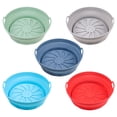 thumbnail image 2 of Doublure en Silicone Ronde de 8,2 Po pour Friteuse à Air Chaud – Tapis de Cuisson Antiadhésif pour Friteuses de 5 Qt+, Résistant à la Chaleur jusqu'à 450 °F – Alternative Réutilisable au Papier Parchemin (Va au Lave-Vaisselle), 2 of 6