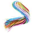 thumbnail image 5 of KAKOWELY 200pcs Colorful Braided Rope PVC Braided Wire Plastic DIY Braided Rope DIY Braided String,39.37"X0.07"X0.07", 5 of 5