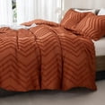 thumbnail image 4 of Juego de edredón Andency Burnt Orange King Size, 3 piezas, 4 of 8