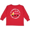 thumbnail image 3 of Inktastic Grandma Loves Me Valentine Truck Kids Boys or Girls Long Sleeve Toddler T-Shirt, 3 of 5