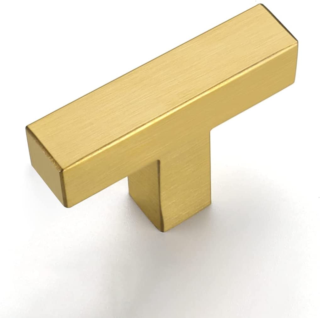 Zoizocp 5 Pack Gold Knobs for Drawer Knobs,Brass Dresser