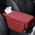 thumbnail image 5 of Car Armrest Box Cover Pad Leather Center Console Cover with Height Increase, Foam Armrest Cushion, Hand Rest Pillow for Car Interior Protection and Comfort, Universal Fit Auto Armrest Box Cover, 5 of 5