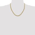 thumbnail image 7 of Auriga Fine Jewelry 10K Yellow Gold 3.5 mm Semi-solid Diamond-cut Rope Chain Necklace for Women 20", 7 of 7