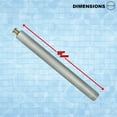 thumbnail image 2 of 5 Pack 10” Aluminum Tube with Brass Anchor for Pool Safety Cover Installation, Anchor Installation for Loose Ground or with Pavers, Extra Long, 2 of 8