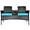 Black+blue, variant on RELAX4LIFE Conversation Furniture Set with Table and Two Removable Cushions Rattan Wicker Chairs and Table Set for Patio,Garden, Baloney and Lawn Outdoor Porch Furniture Sets Loveseat (Black Blue)