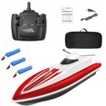 thumbnail image 1 of pitrice Waterproof 2.4G Kids Remote Control Speedboat 4 Channels High-Speed Racing Boat Rechargeable Electric RC Boat Type 2, 1 of 9