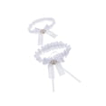 thumbnail image 2 of 2 Piece Womens Lace Flower Leg Garter Elastic Stretch Leg Belt Rings White, 2 of 9