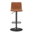 thumbnail image 3 of NPD Furniture Bruce PU Gaslift Bar Stool in Toasted Caramel (Set of 2), 3 of 13