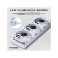 thumbnail image 3 of Phanteks Glacier One 360M25 G2 AIO Liquid CPU Cooler, White, RGB Pump Cap Design, 3x Performance 120mm M25 G2 PWM RGB Fans, for Intel LGA 1700, 1851, 1200, 115x and AMD AM4/AM5 sockets, White, 3 of 6