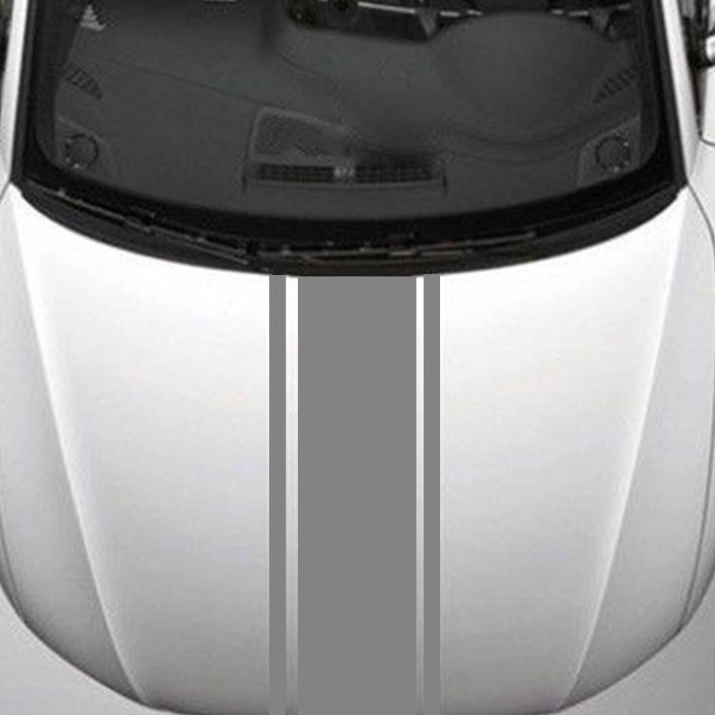 New Universal Car Rally Racing Stripes Front Hood Carbon 8U7Y Wrap Hot K3R3