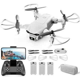 SDJMa Drones with Camera for Adults Foldable RC Quadcopter E88 Drone with  1080P HD Camera Mini Drone for Kids Gifts, WiFi FPV Live Video, Altitude