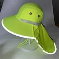 thumbnail image 3 of High Visibility Fluorescent Color Fisherman Hat Wide Brims Sunshade Hat with Sun Protections For Outdoor Enthusiast, 3 of 18