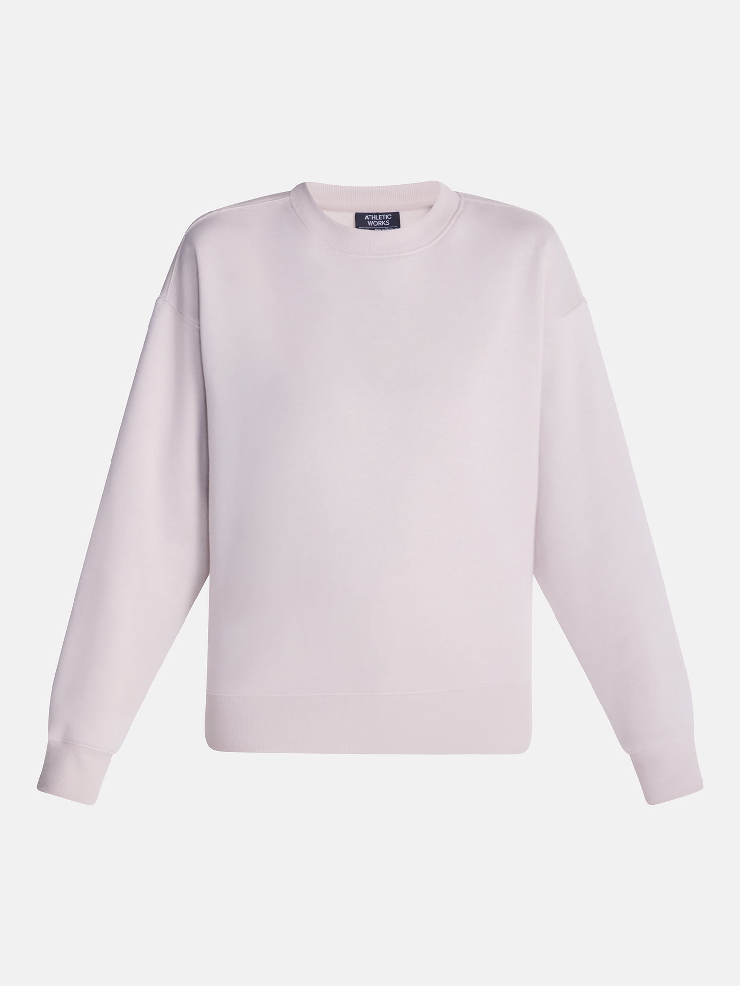 Athletic Works Women's and Women's Plus Fleece Sweatshirt with Long Sleeves, Sizes XS-4X