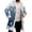 Blue-B, variant on JHHLSF Christmas Cardigan for Men's Cozy Hooded with Open Front Sweater for Outdoor Winter Xmas Coat Tops with Pockets Pink, 2XL