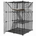 thumbnail image 5 of ZENY Cat Cage Indoor Cat Enclosures DIY Cat Playpen 3-Tiers Kennels Pet Crate with Extra Large Hammock for 1-2 Cats, Ferret, Chinchilla, Rabbit, Small Animals, 5 of 7