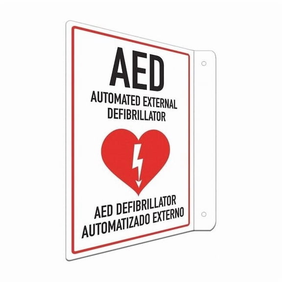 Lyle Safety Sign,12 in x 8 in,Aluminum LCFL-0038-RA_8x12