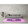 thumbnail image 3 of Ahgly Company Indoor Rectangle Medallion Pink Traditional Area Rugs, 8' x 12', 3 of 4