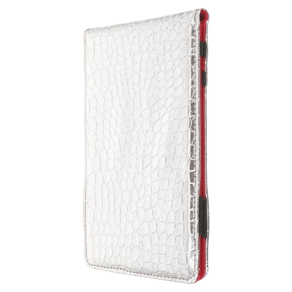 OUNONA  Golfing Scorebook Recording Notebook Yardage Round Counter Silver